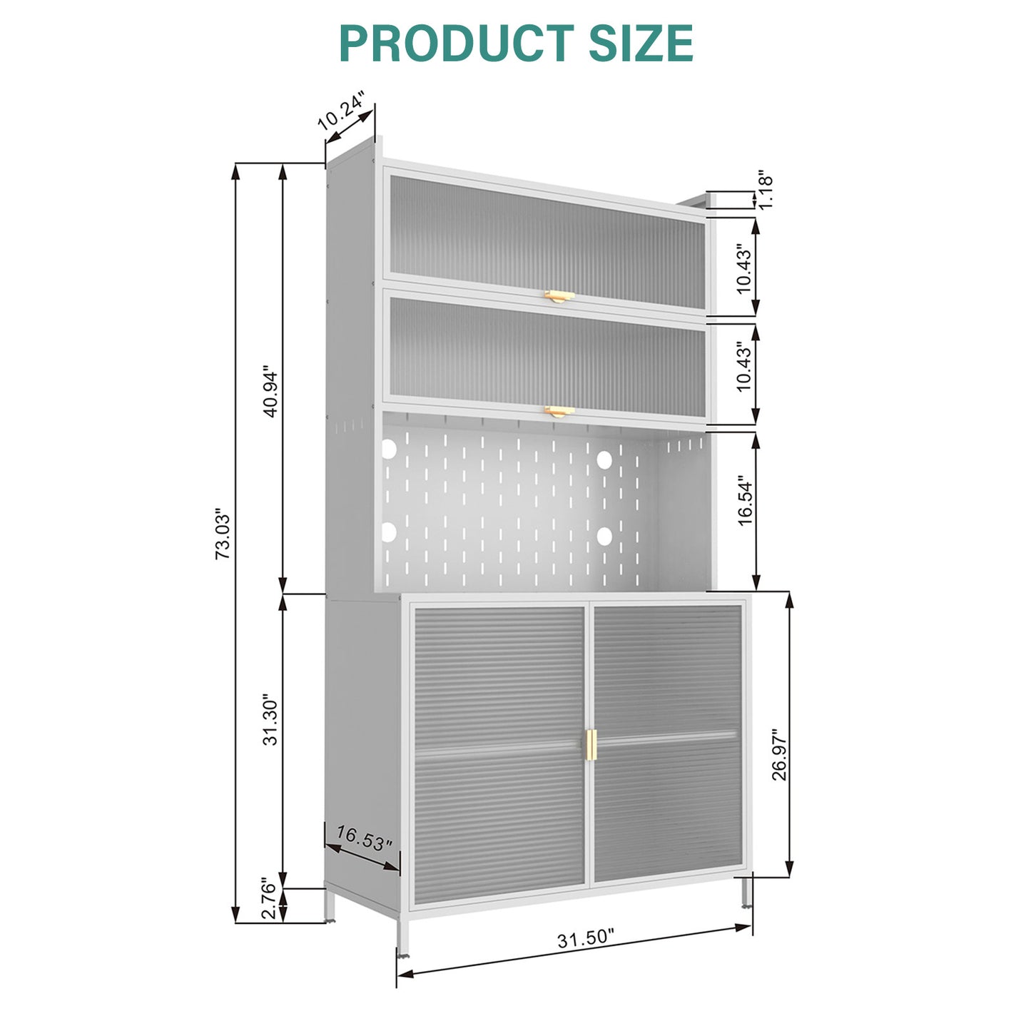 6 Level Flip Door Pantry Cabinet