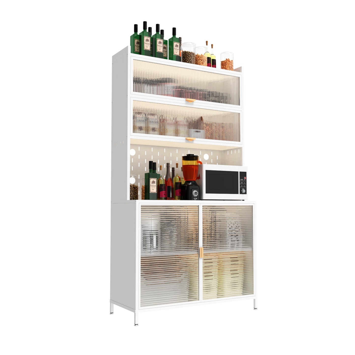 6 Level Flip Door Pantry Cabinet