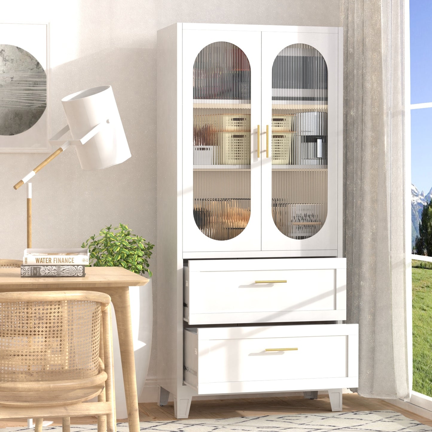 2 Doors 2 Drawers Cabinet