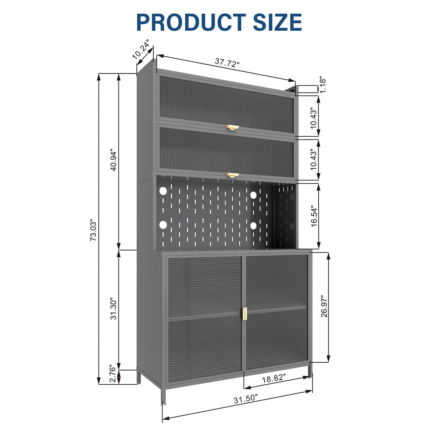 6 Level Flip Door Pantry Cabinet